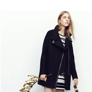 Madewell Grid Coat- Wool, NWT